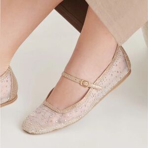 Dolce Vita Gold Embellished Flats